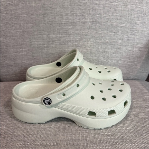 Crocs Shoes - NEW COLORS Crocs classic platform clogs in mint tint Size Women's 9
